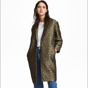 H&M Leopard Coat